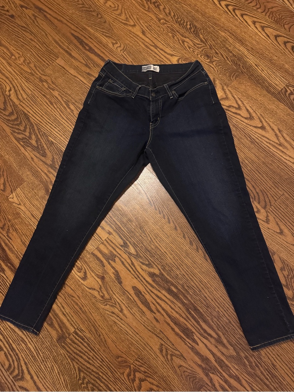 Signature by Levi Strauss Dark Indigo Ankle Skinny Jeans